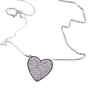 Silver Gift Heart Pendant Chain 925 Necklace